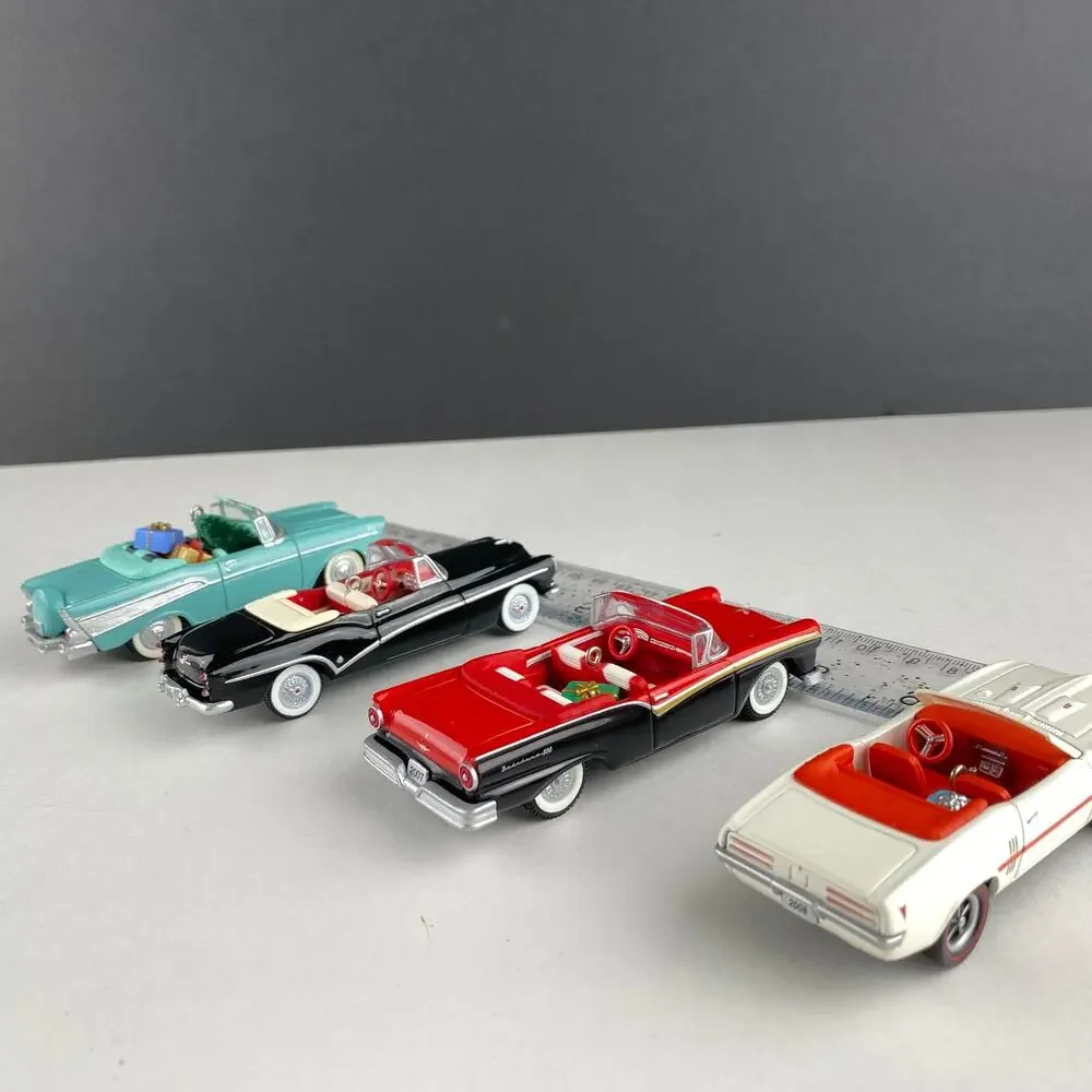Hallmark Classic American Cars Ornament Lot of 4 Buick Ford Chevy Pontiac